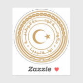 Het zegel van de staat Libië Sticker (Vel)