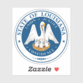 Het zegel van de staat Louisiana Sticker (Vel)