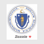 Het zegel van de staat Massachusetts Sticker (Vel)