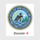 Het zegel van de staat Minnesota Sticker (Vel)