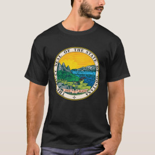 HET ZEGEL VAN DE STAAT MONTANA ORY Y PLATA T-SHIRT