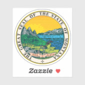 Het zegel van de staat Montana Sticker (Vel)
