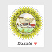 Het zegel van de staat Nevada Sticker (Vel)