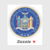Het zegel van de staat New York Sticker (Vel)