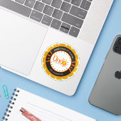 Het zegel van de staat Ondo, Nigeria Sticker (Laptop met iPhone)