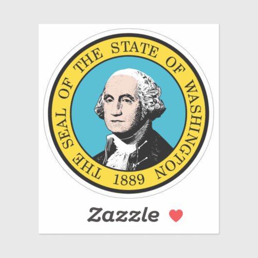 Het zegel van de staat Washington Sticker (Vel)