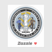 Het zegel van de staat Wyoming Sticker (Vel)