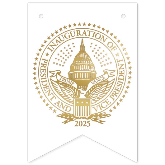 Het zegel van de tweede inauguratie van President Vlaggetjes