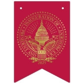 Het zegel van de tweede inauguratie van President  Vlaggetjes (Eerste vlag)