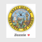 Het zegel van Idaho Sticker (Vel)