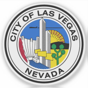 Het zegel van Las Vegas, Nevada Sticker