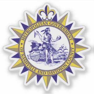 Het zegel van Nashville, Tennessee Sticker