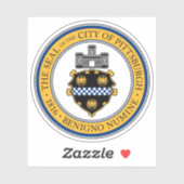 Het zegel van Pittsburgh, Pennsylvania Sticker (Vel)
