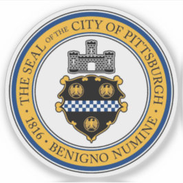 Het zegel van Pittsburgh, Pennsylvania Sticker