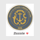 Het zegel van Rhode Island Sticker (Vel)