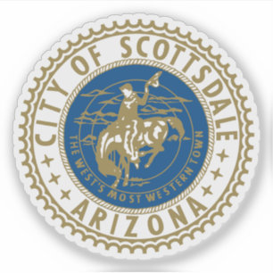 Het zegel van Scottsdale, Arizona Sticker