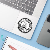 Het zegel van Tampa, Florida Sticker (Laptop met iPhone)