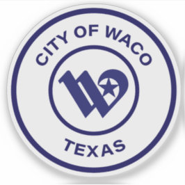 Het zegel van Waco, Texas Sticker
