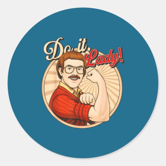 Het zegt ronde sticker (Voorkant)