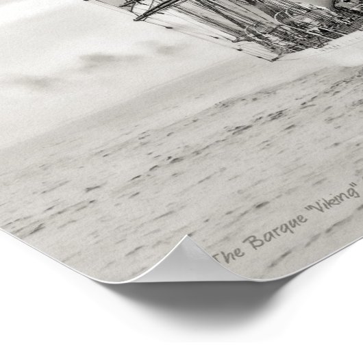 Het zeilschip Viking Poster (Hoek)