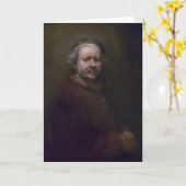 Het zelf-Portret van Rembrandt- binnen op de Kaart (Gele Bloem)