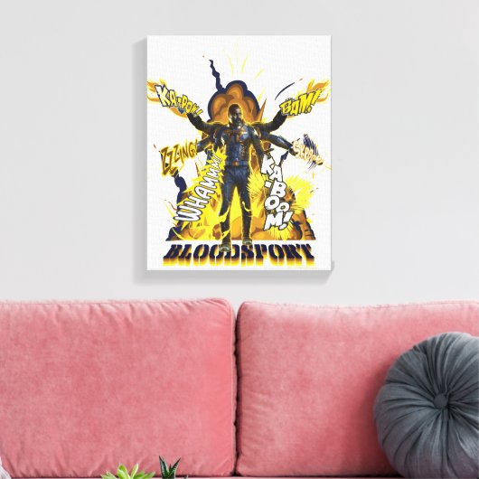 Het Zelfmoordplein | Bloedsport Action Graphic Canvas Afdruk (Insitu (Woonkamer))