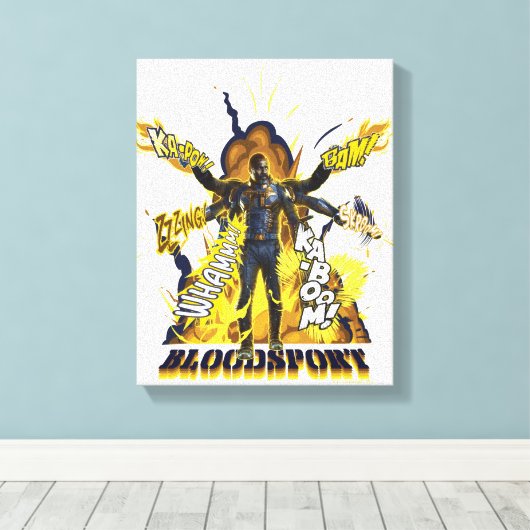 Het Zelfmoordplein | Bloedsport Action Graphic Canvas Afdruk (Insitu (Houten vloer))