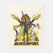 Het Zelfmoordplein | Bloedsport Action Graphic Fleece Deken (Voorkant)