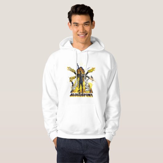 Het Zelfmoordplein | Bloedsport Action Graphic Hoodie (Voorkant volledig)