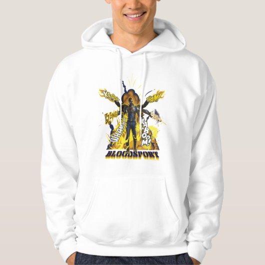 Het Zelfmoordplein | Bloedsport Action Graphic Hoodie (Voorkant)