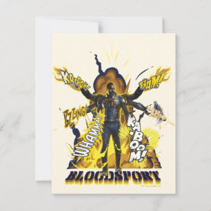 Het Zelfmoordplein   Bloedsport Action Graphic Notitiekaartje