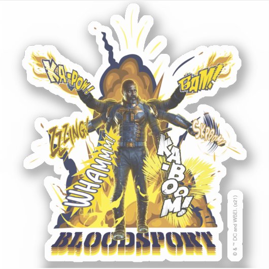 Het Zelfmoordplein | Bloedsport Action Graphic Sticker (Voorkant)