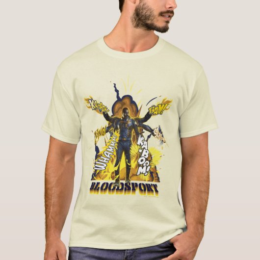 Het Zelfmoordplein | Bloedsport Action Graphic T-shirt (Voorkant)