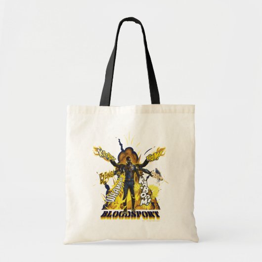 Het Zelfmoordplein | Bloedsport Action Graphic Tote Bag (Voorkant)
