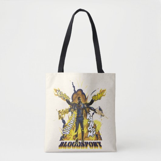 Het Zelfmoordplein | Bloedsport Action Graphic Tote Bag (Voorkant)