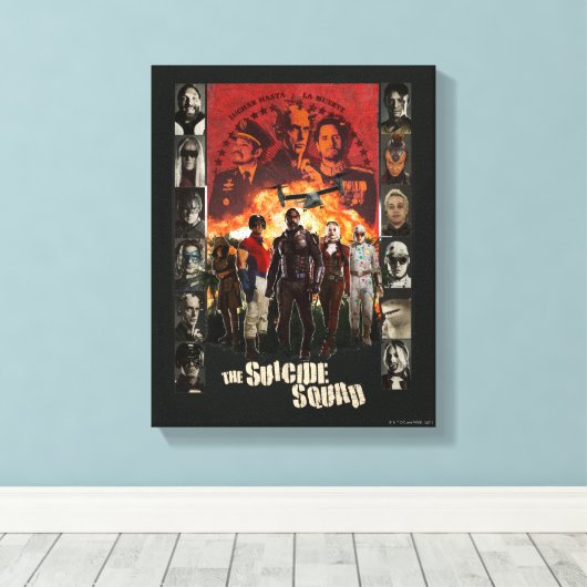 Het Zelfmoordplein | Expositionering van het teken Canvas Afdruk (Insitu (Houten vloer))