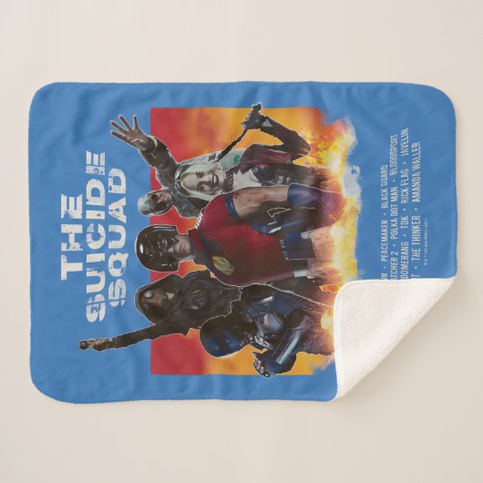 Het Zelfmoordplein | FilmPoster Retrostijl Sherpa Deken (Voorkant (horizontaal))