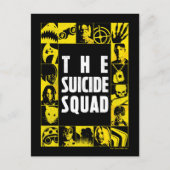 Het Zelfmoordplein | Gele en zwarte pictogramblokk Briefkaart (Voorkant)