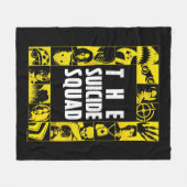 Het Zelfmoordplein | Gele en zwarte pictogramblokk Fleece Deken (Voorkant (Horizontaal))