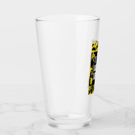 Het Zelfmoordplein | Gele en zwarte pictogramblokk Glas (Rechts)