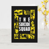 Het Zelfmoordplein | Gele en zwarte pictogramblokk Kaart (Gele Bloem)