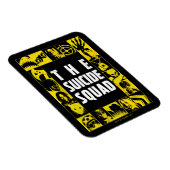 Het Zelfmoordplein | Gele en zwarte pictogramblokk Magneet (Rechterzijde)