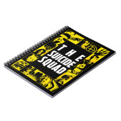 Het Zelfmoordplein | Gele en zwarte pictogramblokk Notitieboek (Linkerzijde)