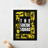 Het Zelfmoordplein | Gele en zwarte pictogramblokk Notitiekaartje (Voorkant / Achterkant in situ)