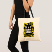 Het Zelfmoordplein | Gele en zwarte pictogramblokk Tote Bag (Voorkant (product))