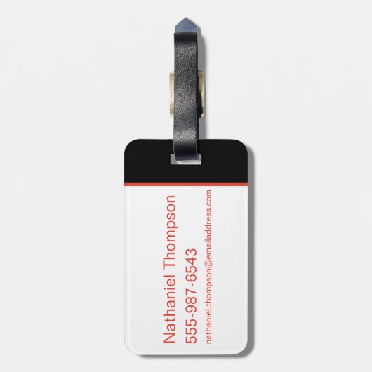 Het Zelfmoordplein | Gestormde Avatars Bagagelabel (Achterkant verticaal)