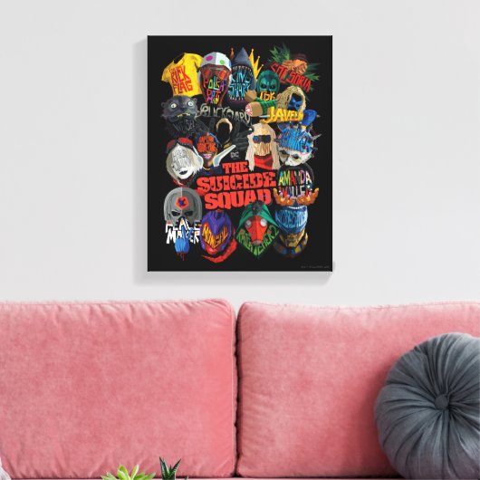 Het Zelfmoordplein | Gestormde Avatars Canvas Afdruk (Insitu (Woonkamer))