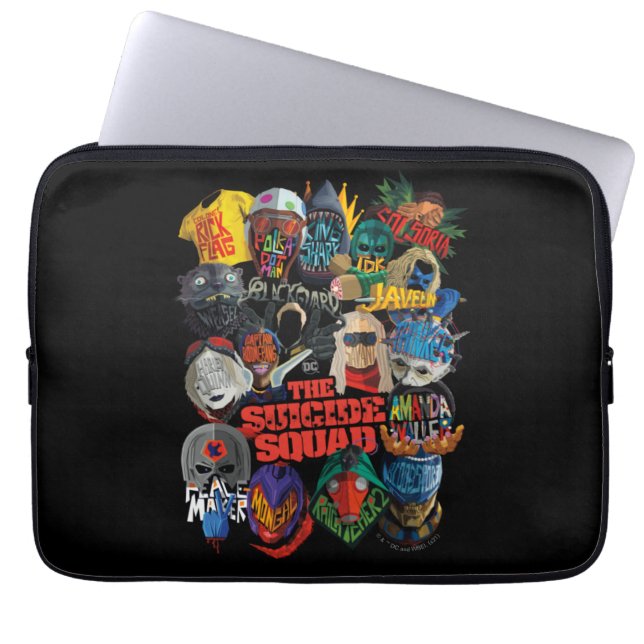 Het Zelfmoordplein | Gestormde Avatars Laptop Sleeve (Voorkant)