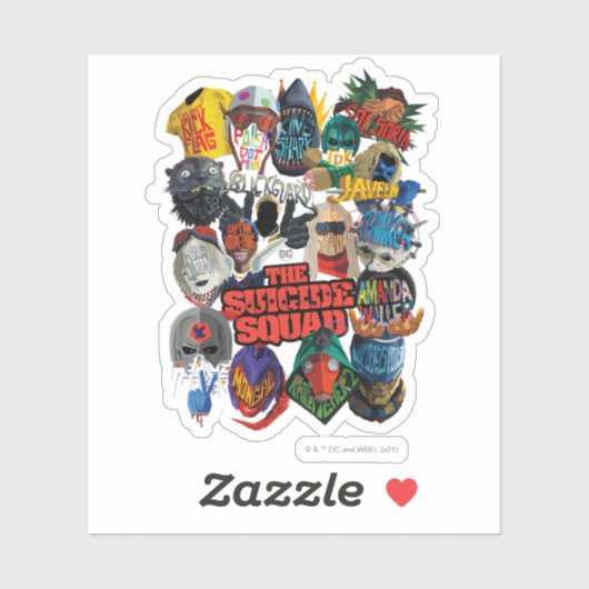 Het Zelfmoordplein | Gestormde Avatars Sticker (Vel)