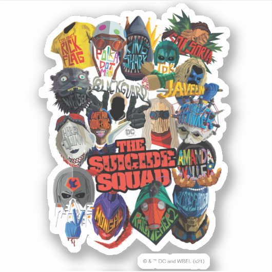 Het Zelfmoordplein | Gestormde Avatars Sticker (Voorkant)